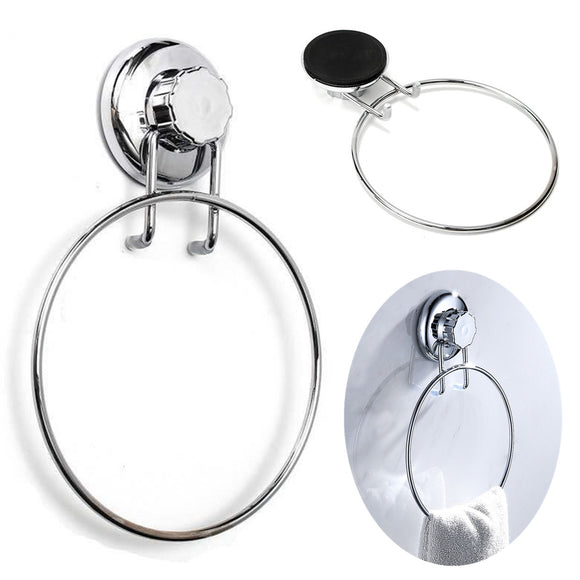 Towel,Holder,Chrome,Suction,Bathroom,Kitchen,Accessory,Towel,Holder