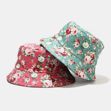 Women,Summer,Protection,Floral,Pattern,Casual,Outdoor,Bucket