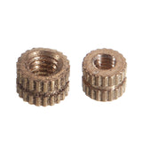 Suleve,MXBN7,330Pcs,Knurled,Brass,Round,Female,Thread,Knurled,Round,Insert,Embedment,Assortment