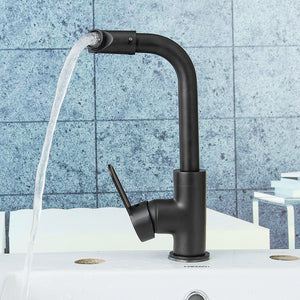 Kitchen,Bathroom,Basin,Faucet,Mixer,Water,Rotation,Black,Matte