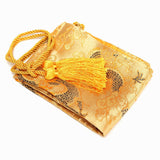 Golden,Dragon,Satin,Storage,Japanese,Samurai,Katana,Keeping