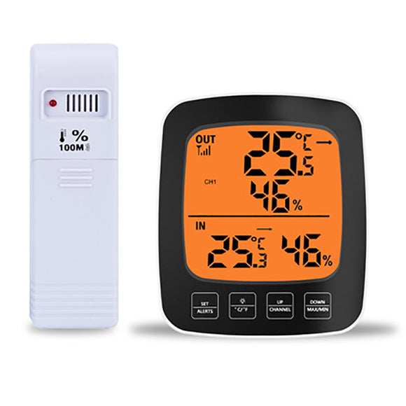 Large,Screen,Digital,Indoor,Outdoor,Thermometer,Hygrometer,Temperature,Humidity,Table,Alarm,Clock