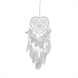 Light,Dreamcatcher,Feather,Bedroom,Heart,Shape,Bedroom,Decoration,Livingroom,Dreamcatcher,Decorations