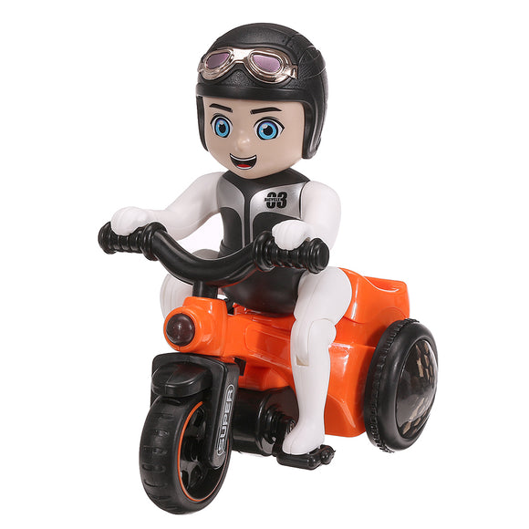 Puzzle,Trick,Stunt,Tricycle,Light,Music,Rotate,Rechargeable