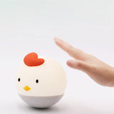 Creative,Tumbler,Cartoon,Silicone,Cuckoo,Chicken,Night,Light,Patting,Bedside,Sleep,Night,Light