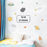 Miico,FX64036,Cartoon,Sticker,Spaceship,Meteorite,Combination,Stickers,Children's,Decoration,Stickers