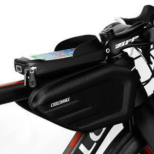 CoolChange,Waterproof,Frame,Front,Cycling,Double,IPouch,Touch,Screen,Bicycle,Accessories