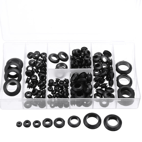 Suleve,MXRW5,180Pcs,Rubber,Washer,Grommets,Gasket,Assortment