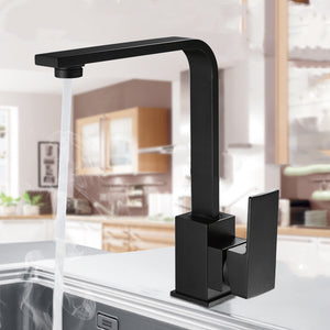 Black,Kitchen,Mixer,Single,Lever,Alloy,Swivel,Spout,Faucet