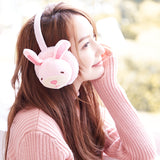 Women,Rabbit,Pattern,Earmuff,Plush,Windproof,Warmer