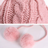 Winter,Women,Thicken,Velvet,Beanie,Scarf,Gloves,Windproof,Earmuffs