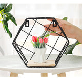 Hexagon,Shelf,Storage,Holder,Shelves,Bracket,Twill,Trellis,Design,Decor