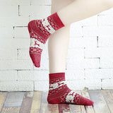 Women,Thickened,Socks,Pattern,Christmas,Stockings