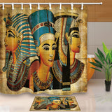 Bathroom,Ancient,Egyptian,Waterproof,Toilet,Cover,Flannel,Bathroom,Shower,Curtain