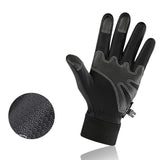 KYCILOR,Leather,Gloves,Fleece,Touchscreen,Finger,Sports,Gloves,Waterproof,Windproof,Skiing,Hiking,Outdoor,Golves