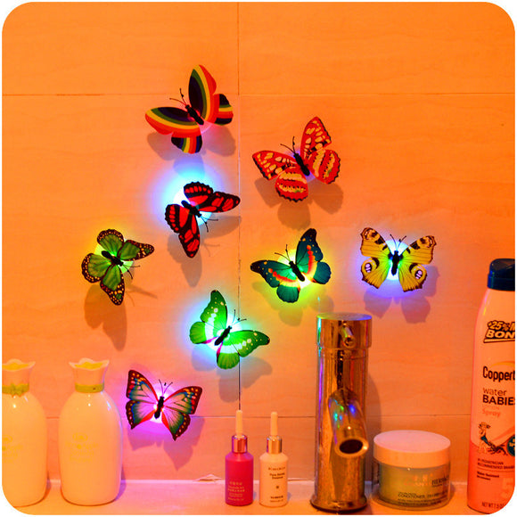 Miico,Beautiful,Butterfly,Night,Light,Suction,Christmas,Wedding,Decor,Sticker