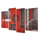 Abstract,Red&Black,Paintings,Canvas,Pictures,Modern,Decor