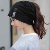 Women,Cotton,Outdoor,Winter,Fashion,Casual,Solid,Double,Beanie,Knitted