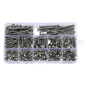 240Pcs,Stainless,Steel,Socket,Screw,Bolts,Assortment