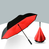 Reverse,umbrella,creative,straight,handle,standing,umbrella
