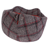 Womens,Winter,Woolen,Plaid,Painter,Beret,Outdor,Adjustable,Peaked