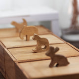 10*10*5,Creativity,Retro,Animal,Design,Handles,Wooden,Workmanship,Display