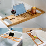 Bathtub,Bamboo,Holder,Bathroom,Tablets,Shelf,Reading,Stand