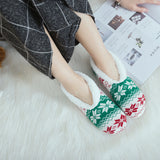 Women,Girls,Winter,Chiristmas,Velvet,Thick,Socks,Jacquard,Bottom,Socks