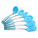 Pieces,Stainless,Steel,Silicone,Cooking,Utensil,Premium,Stand,Cooking,Spoon