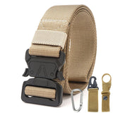 125cm,Men's,1000D,Nylon,Metal,Buckle,Quick,Release,Tactical,Belts,Carabiner,Eagle,Mouth,Buckle,Beverage,Hanging