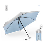 Titanium,Silver,Plastic,Umbrella,Ultra,Light,Umbrella,Sunscreen,Pocket,Umbrella,Umbrella,Female