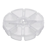 Round,Compartment,Clear,Craft,Jewelry,Parts,Storage,Organizer,Container