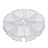 Round,Compartment,Clear,Craft,Jewelry,Parts,Storage,Organizer,Container