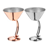 Durable,150ml,Stainless,Steel,Martini,Glass,Goblets,Party,Banquet