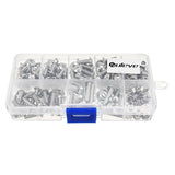 Suleve,M4SP1,Stainless,Steel,Phillips,Round,Screws,Bolts,Assortment,250Pcs