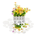Honana,28Pcs,Silver,Circle,Mirror,Stickers,Bedroom,Office,Decor