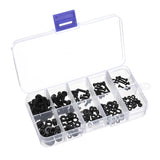 Suleve,MXNH2,150Pcs,Nylon,Black,hillips,Screw,Washers,Assortment