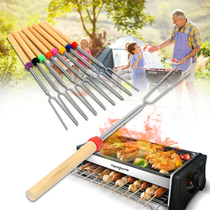 Pieces,Colorful,Telescopic,Roasting,Marshmallow,Barbecue,Skewers,Stick,Tools