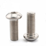 Suleve,M6CH3,50Pcs,Carbon,Steel,Socket,Button,Screw,Bolts
