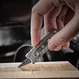 OUTDOORS,5.3cm,Blade,Knife,Titanium,Alloy,Keychain,Blade,Utility,Blade,Outdoor,Survival,Multifunctional,Tools