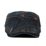 Fashion,Washed,Denim,Beret,Vintage,Cowboy