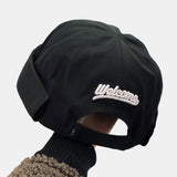 Unisex,Street,Hipsters,Letters,Embroidered,Casual,Melon,Brimless