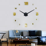Mirror,Surface,Sticker,Modern,Hanging,Clock,Office,Living,Decor