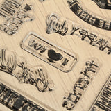 Birthday,Transparent,Sheet,Scrapbooking,Craft,Clear,Rubber,Stamp,Cling