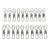 Suleve,SSCH01,20Pcs,Stainless,Steel,Clothes,Metal,Clips,Hanger,Socks,Underwear,Towel,Sheet