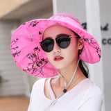 Women's,Visor,Printed,Protection,Floppy