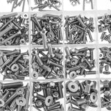 Suleve,MXSH8,1220Pcs,Stainless,Steel,Socket,Screws,Washers,Assortment