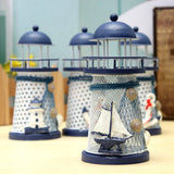 Nautical,Decor,Shabby,Metal,Lighthouse,Shell,Colorful,Light,Party,Decorations