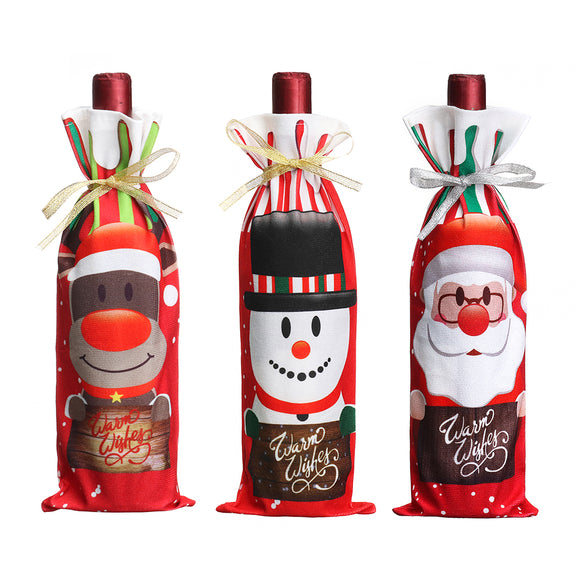 Santa,Christmas,Candy,Stocking,Bottle,Carrier,Christmas,Packing,Decoration
