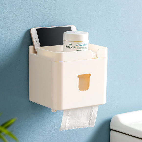 Jordan&Judy,Waterproof,Mounted,Bathroom,Tissue,Issue,Facial,Tissue,Dispenser,Adhesive,Hanging,Phone,Holder